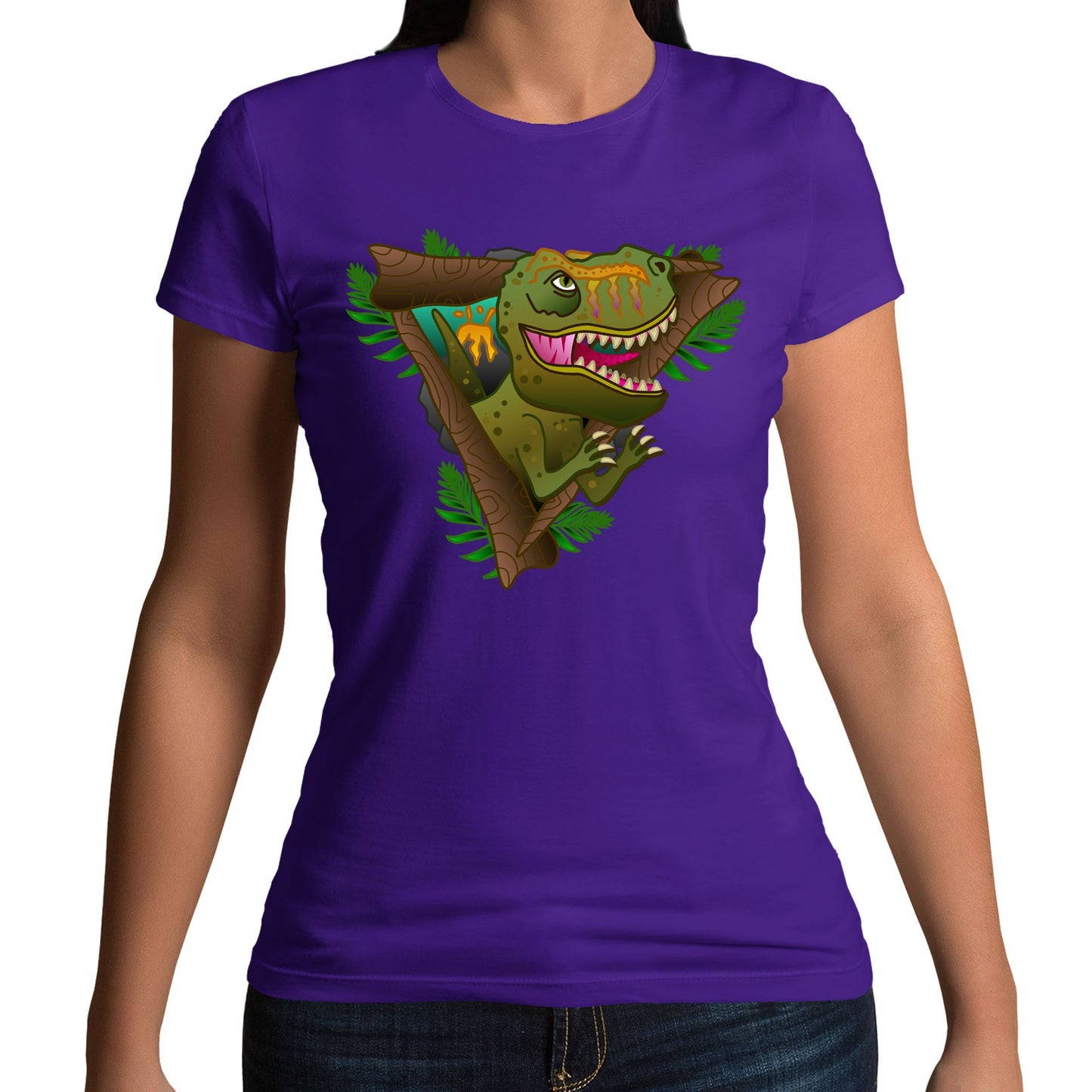 T-Rex Dinosaur Womens T-shirt