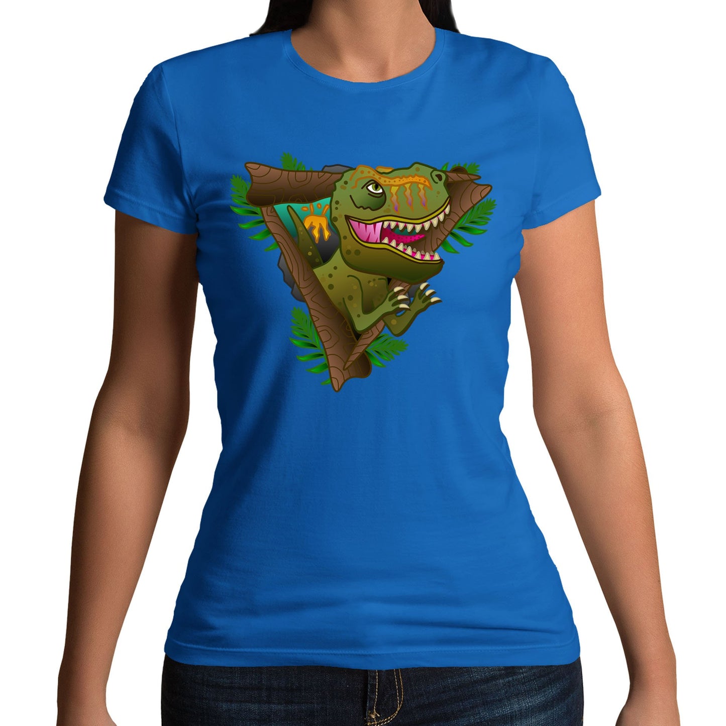 T-Rex Dinosaur Womens T-shirt