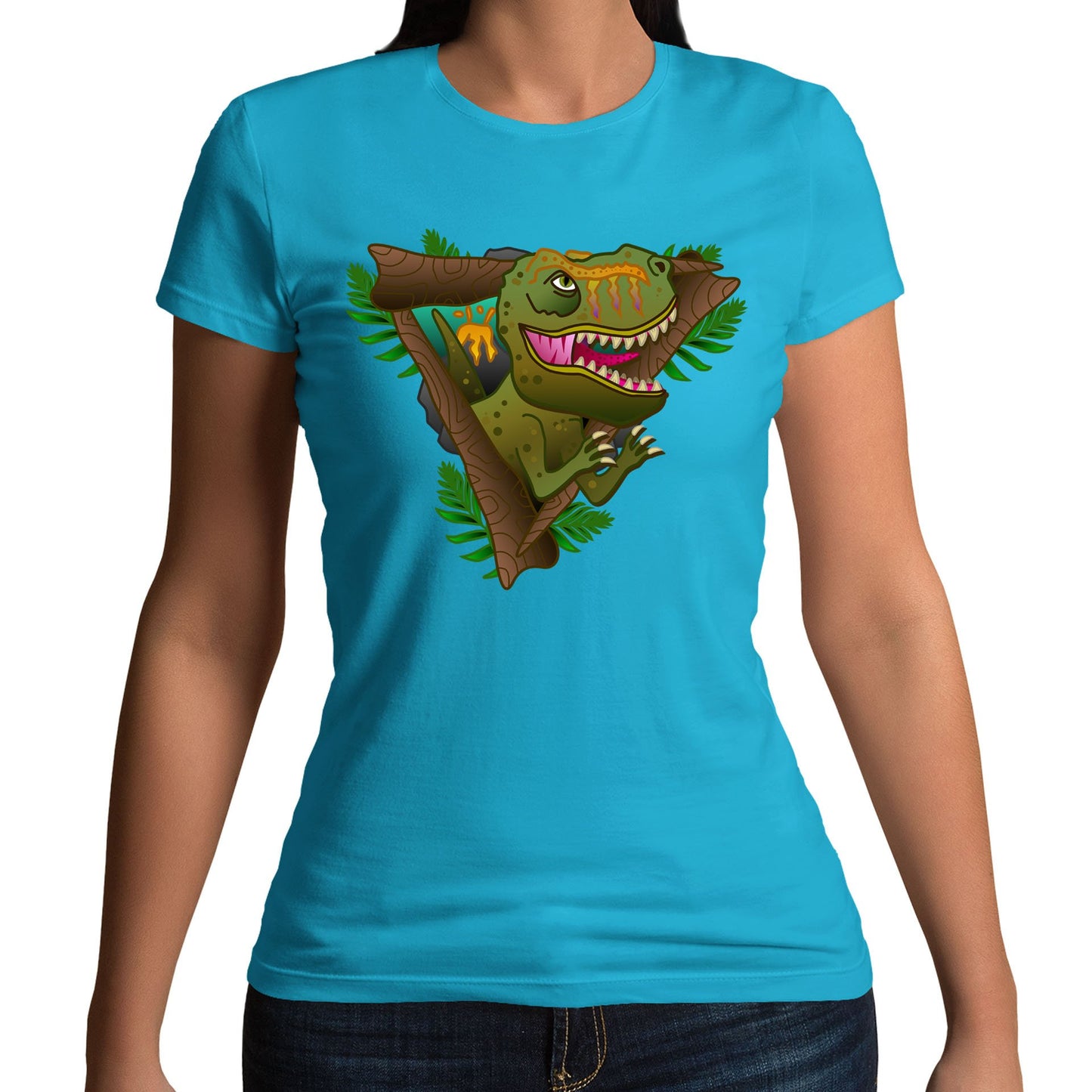 T-Rex Dinosaur Womens T-shirt