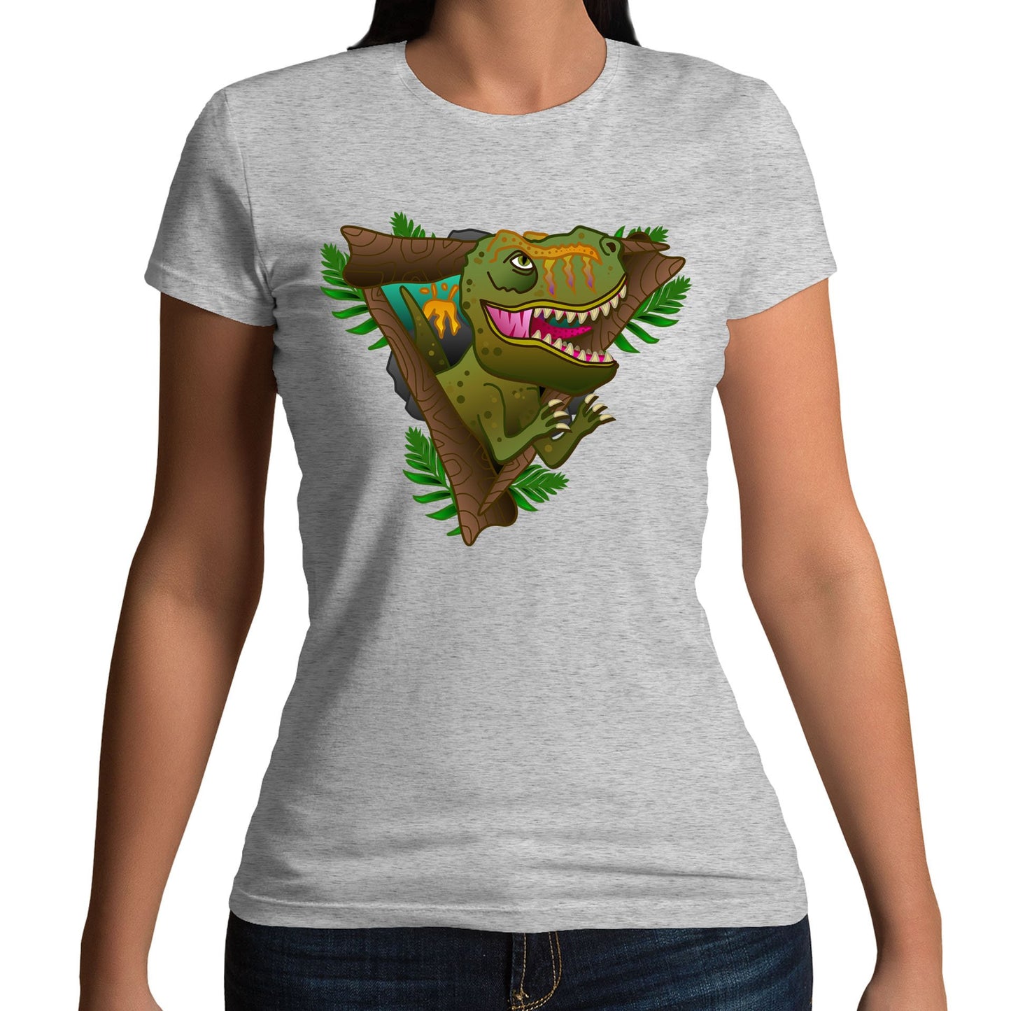 T-Rex Dinosaur Womens T-shirt