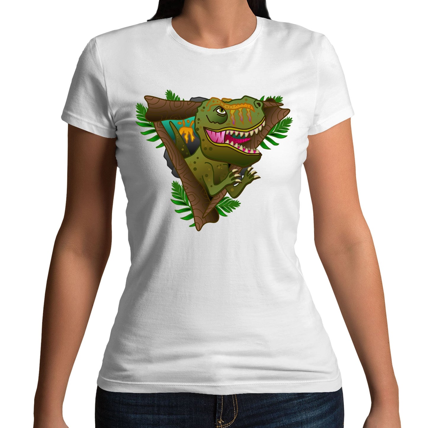 T-Rex Dinosaur Womens T-shirt