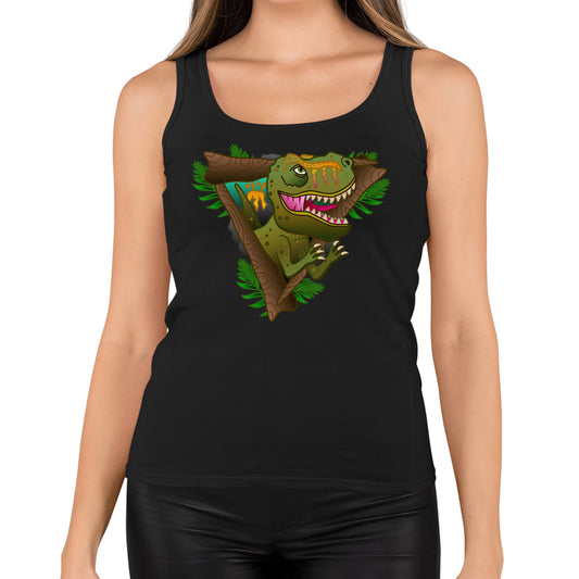 T-Rex Dinosaur Womens Vest