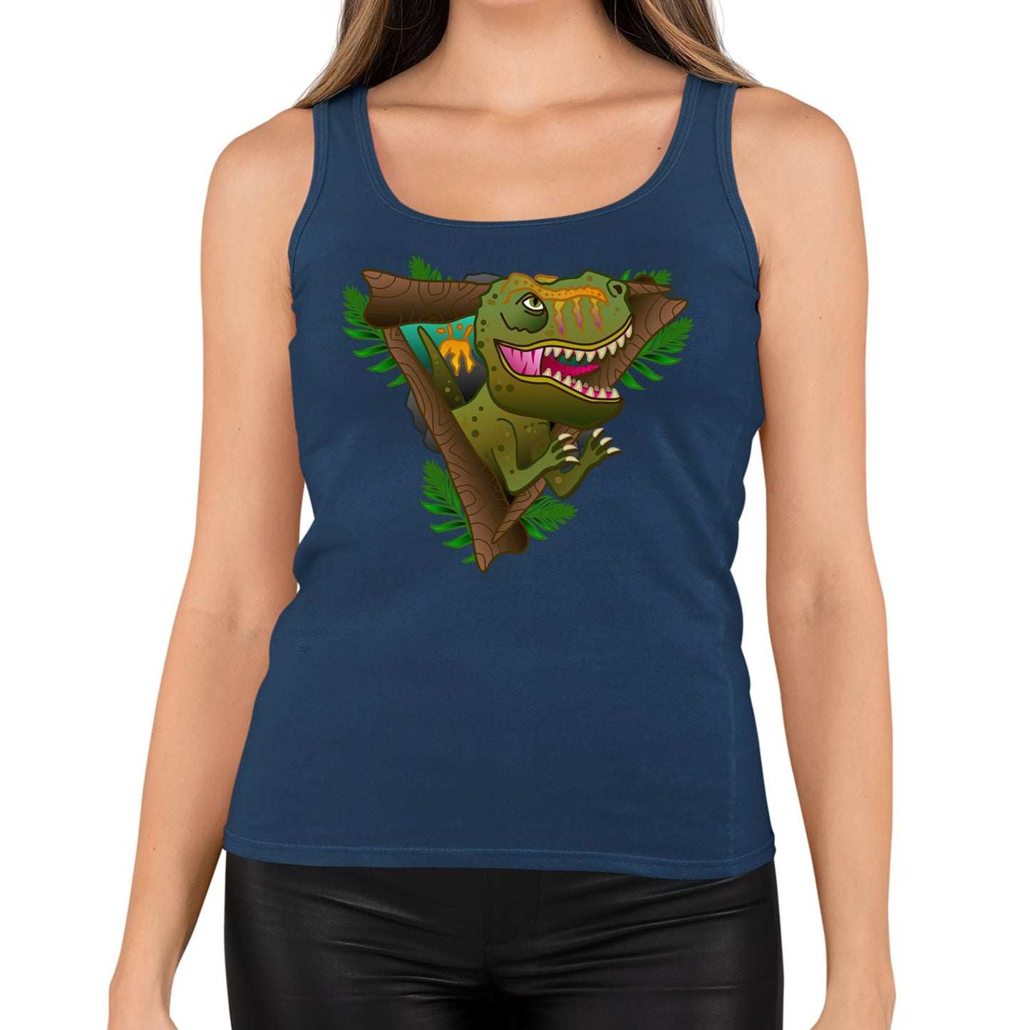 T-Rex Dinosaur Womens Vest