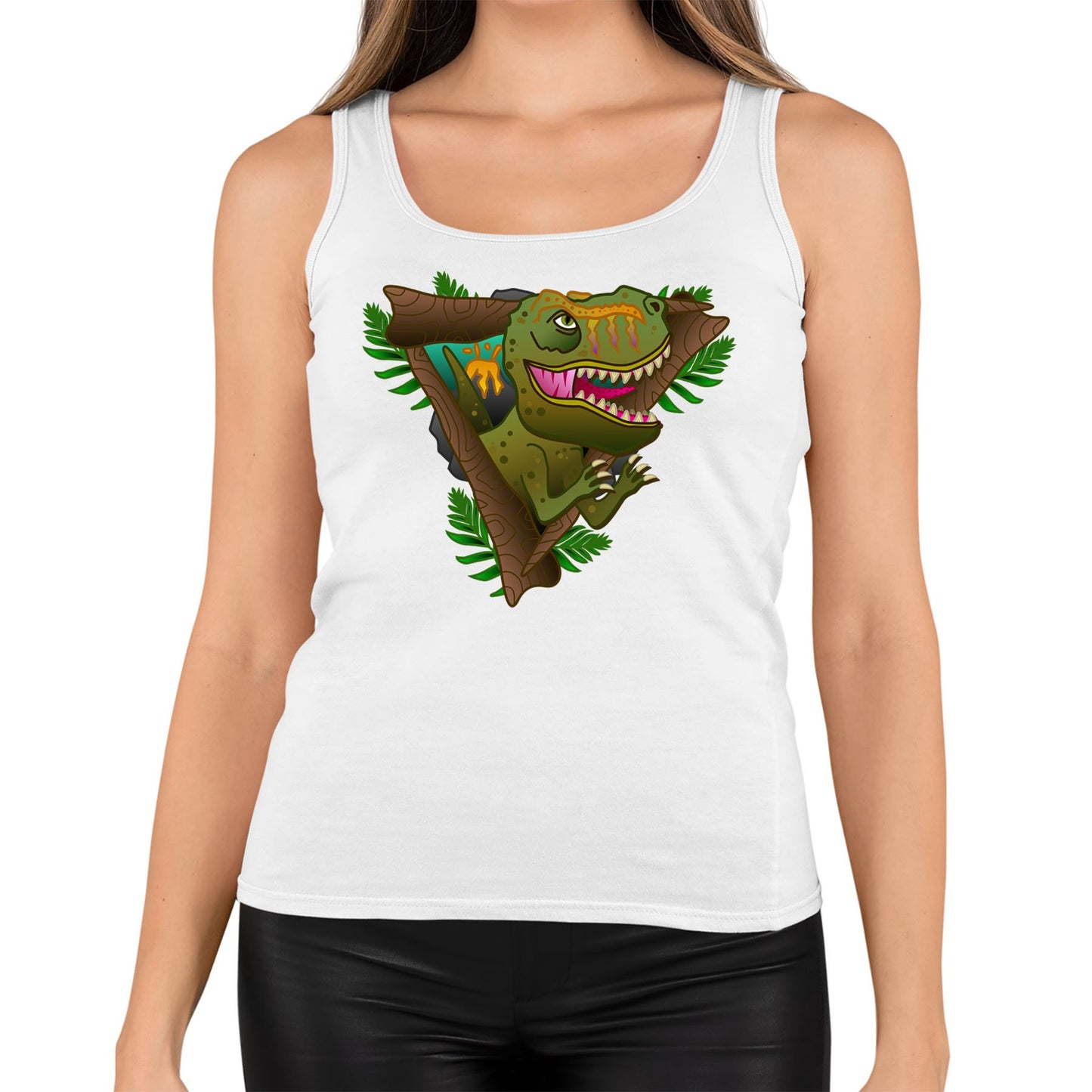 T-Rex Dinosaur Womens Vest