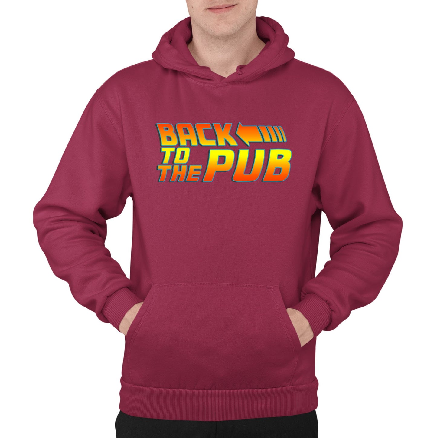 Back To The Pub Mens Pullover Hoodie