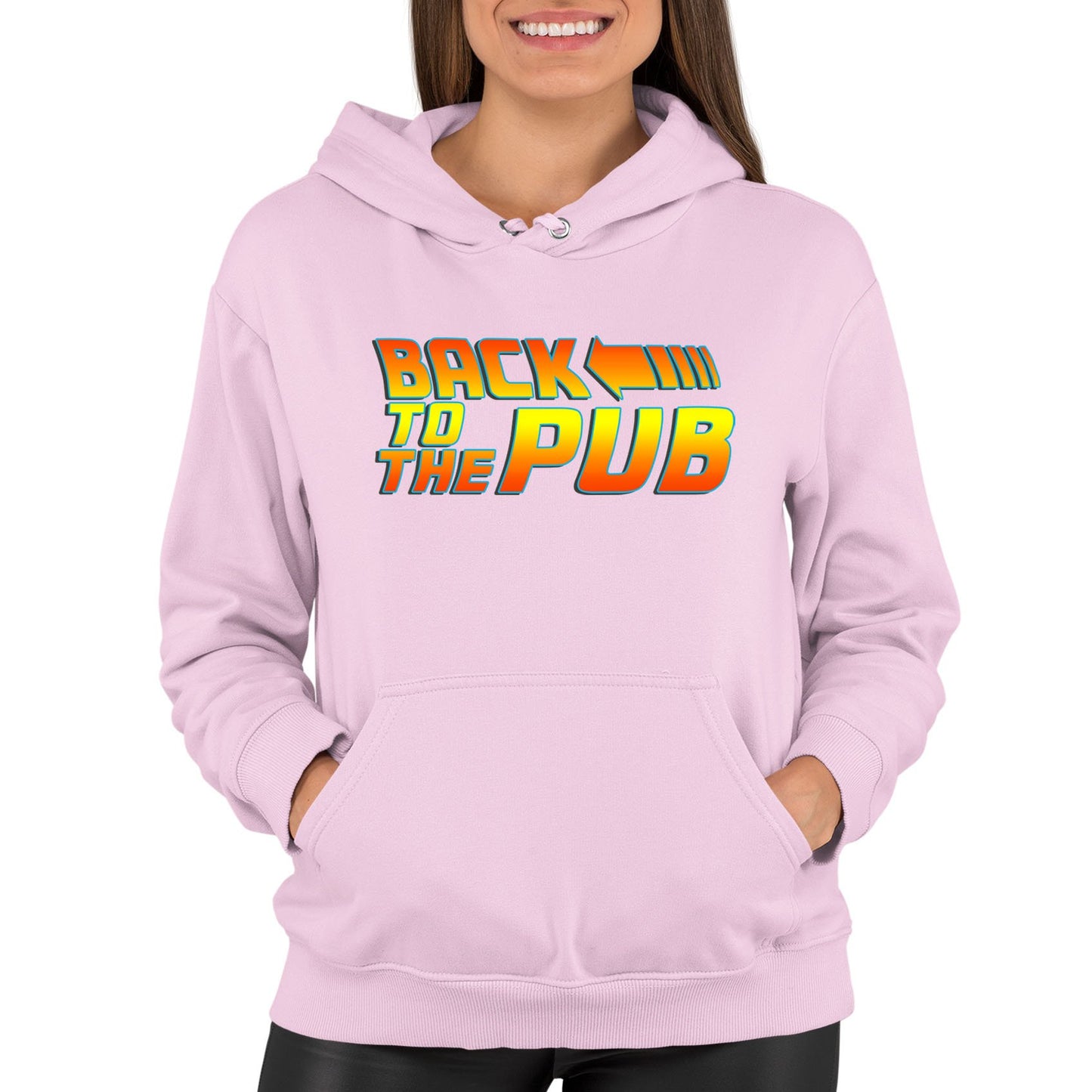 Back To The Pub Womens Pullover Hoodie