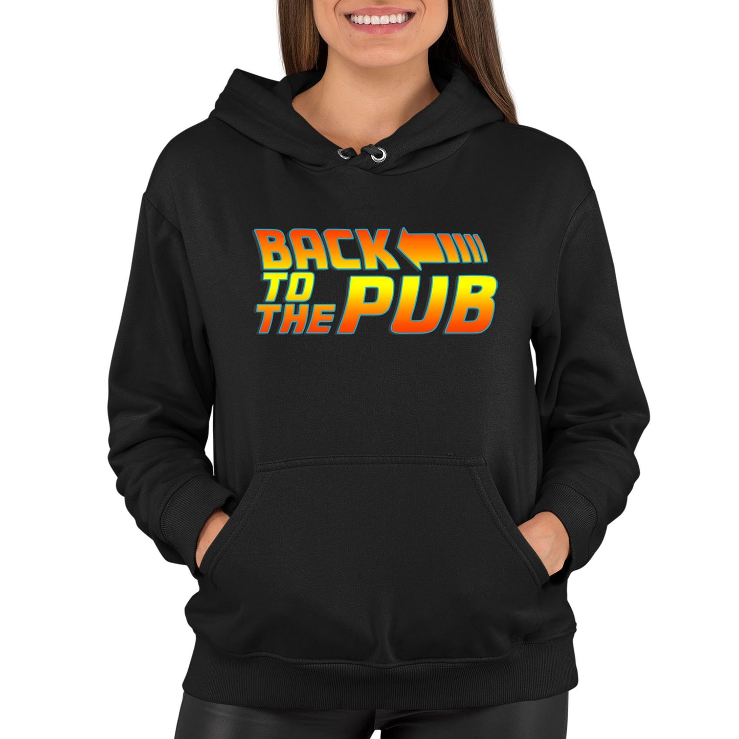 Back To The Pub Womens Pullover Hoodie