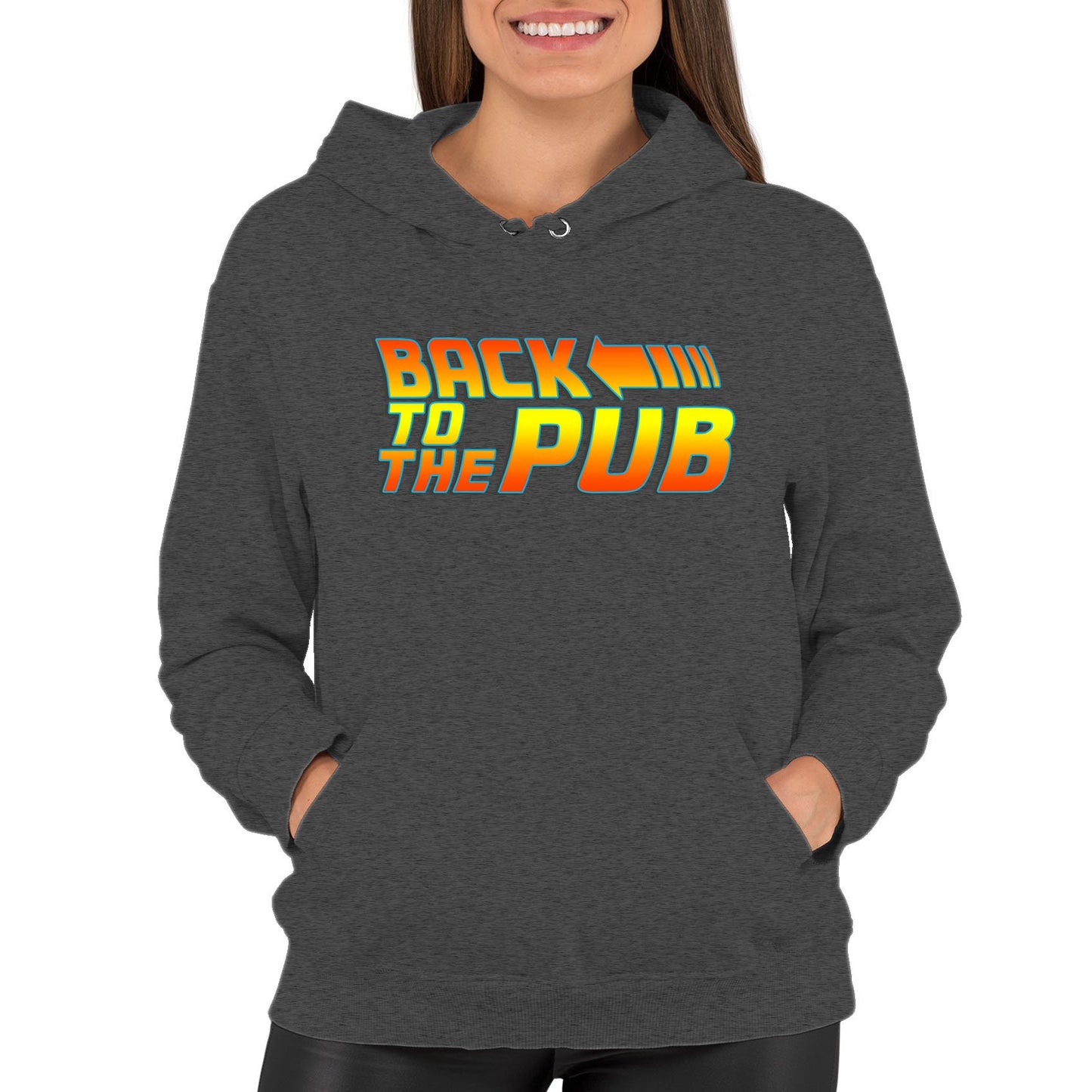 Back To The Pub Womens Pullover Hoodie