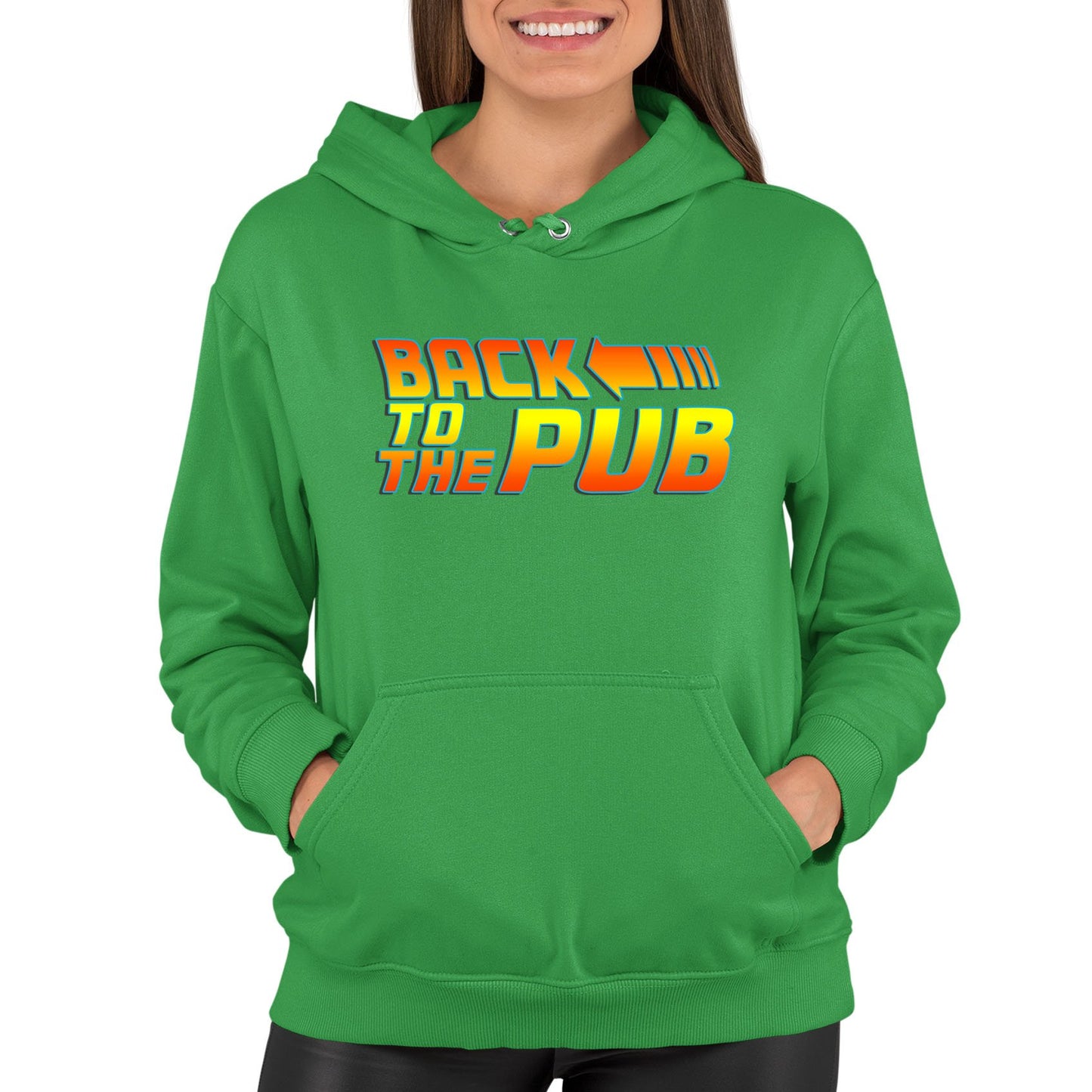 Back To The Pub Womens Pullover Hoodie