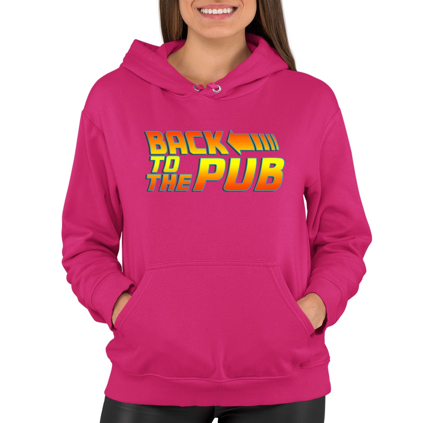 Back To The Pub Womens Pullover Hoodie