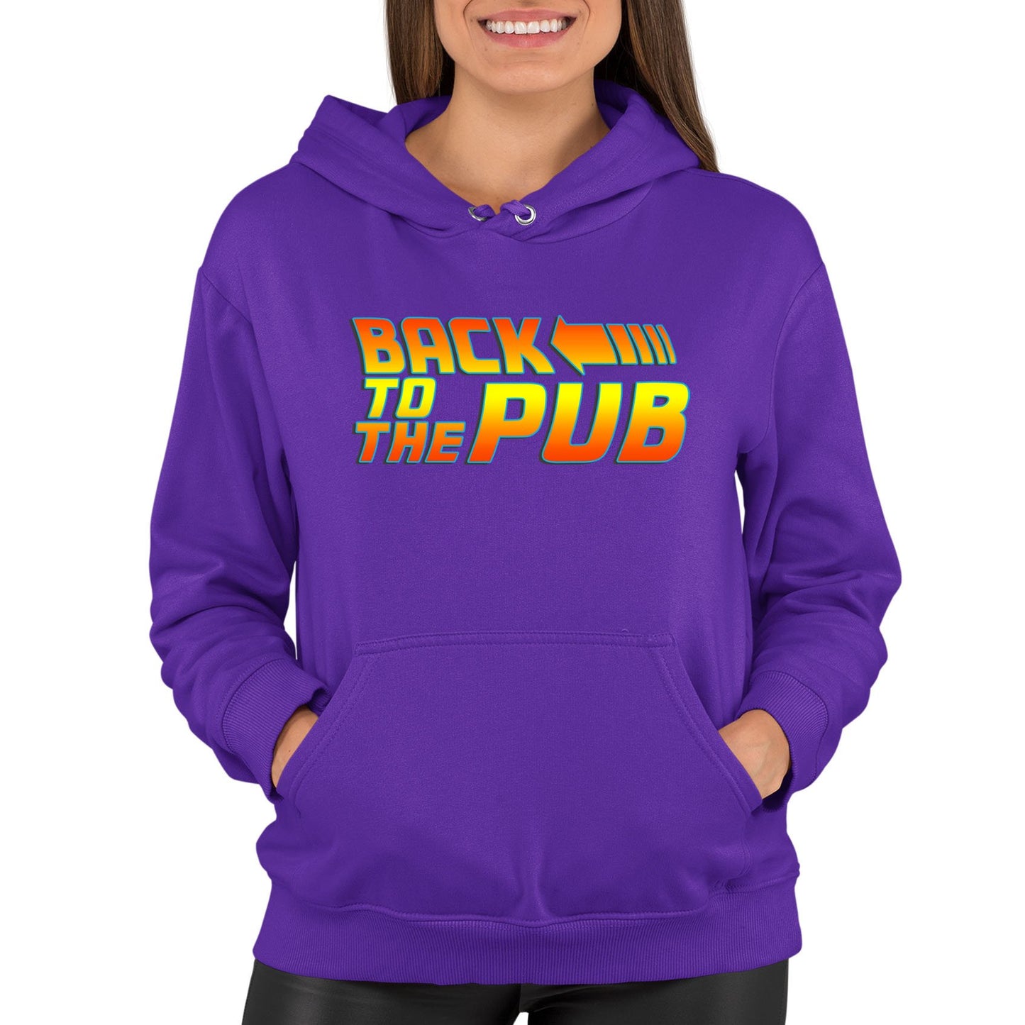 Back To The Pub Womens Pullover Hoodie