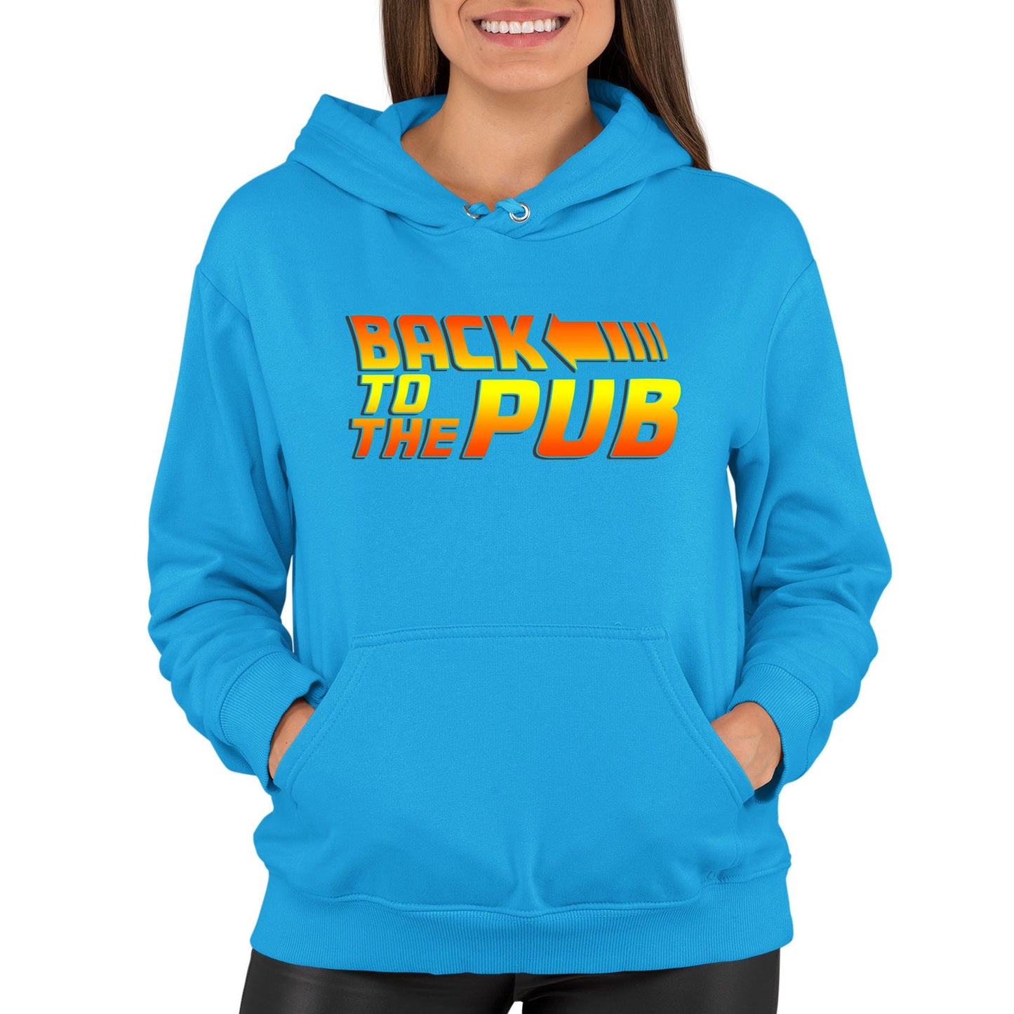 Back To The Pub Womens Pullover Hoodie