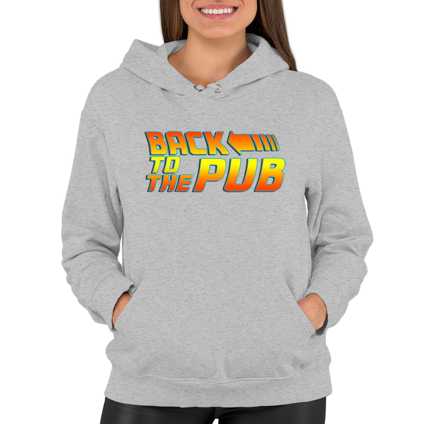 Back To The Pub Womens Pullover Hoodie