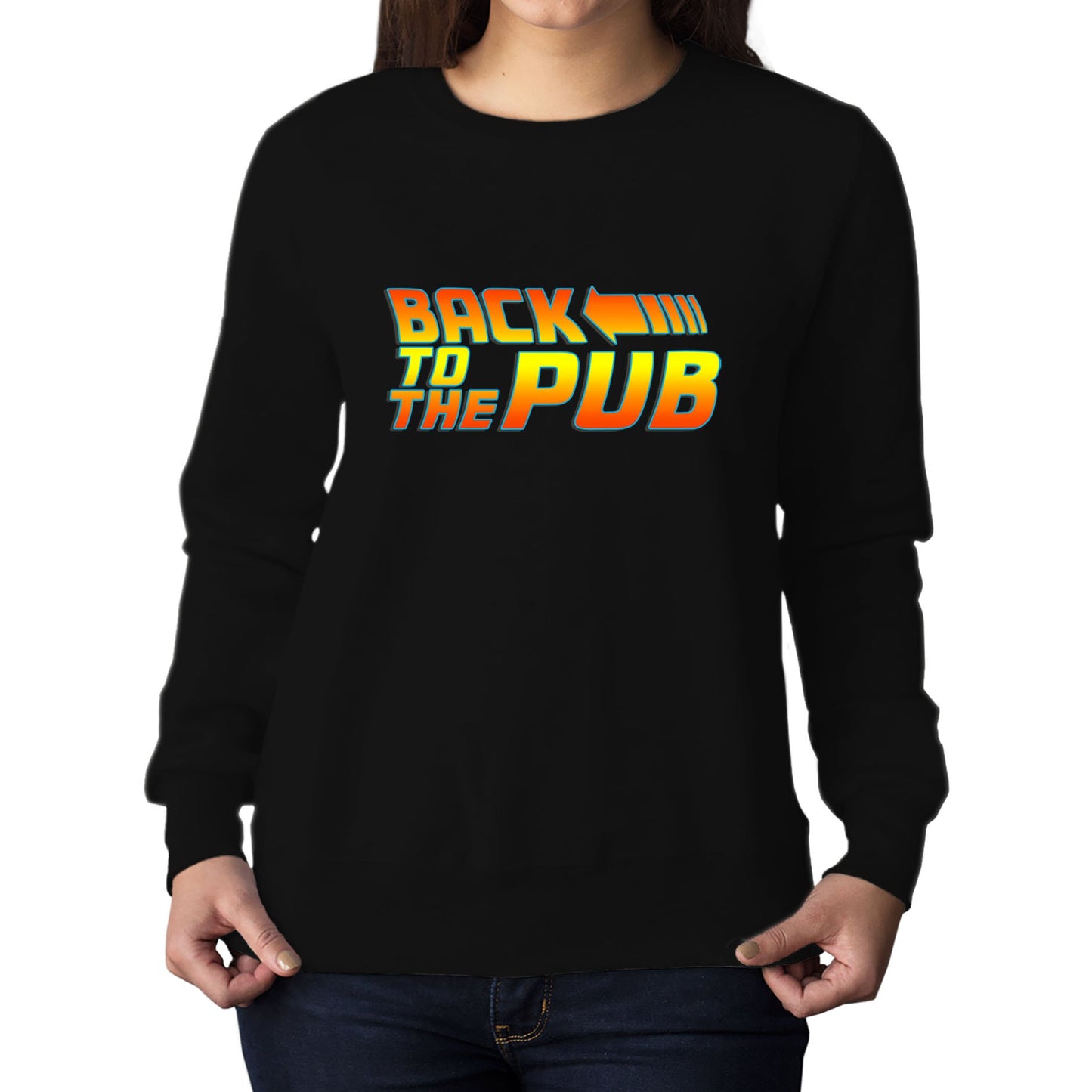 Back To The Pub Womens Sweatshirt