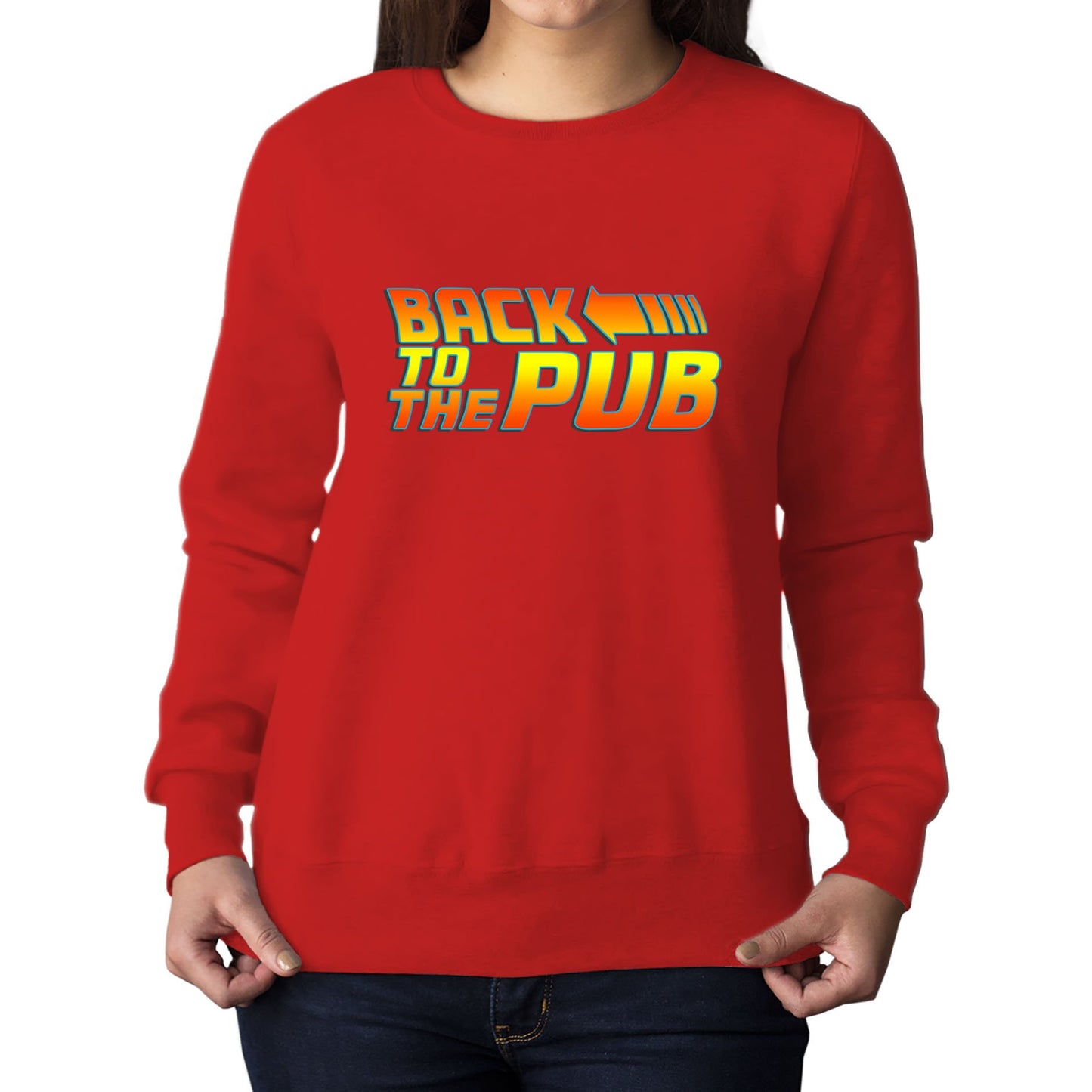 Back To The Pub Womens Sweatshirt