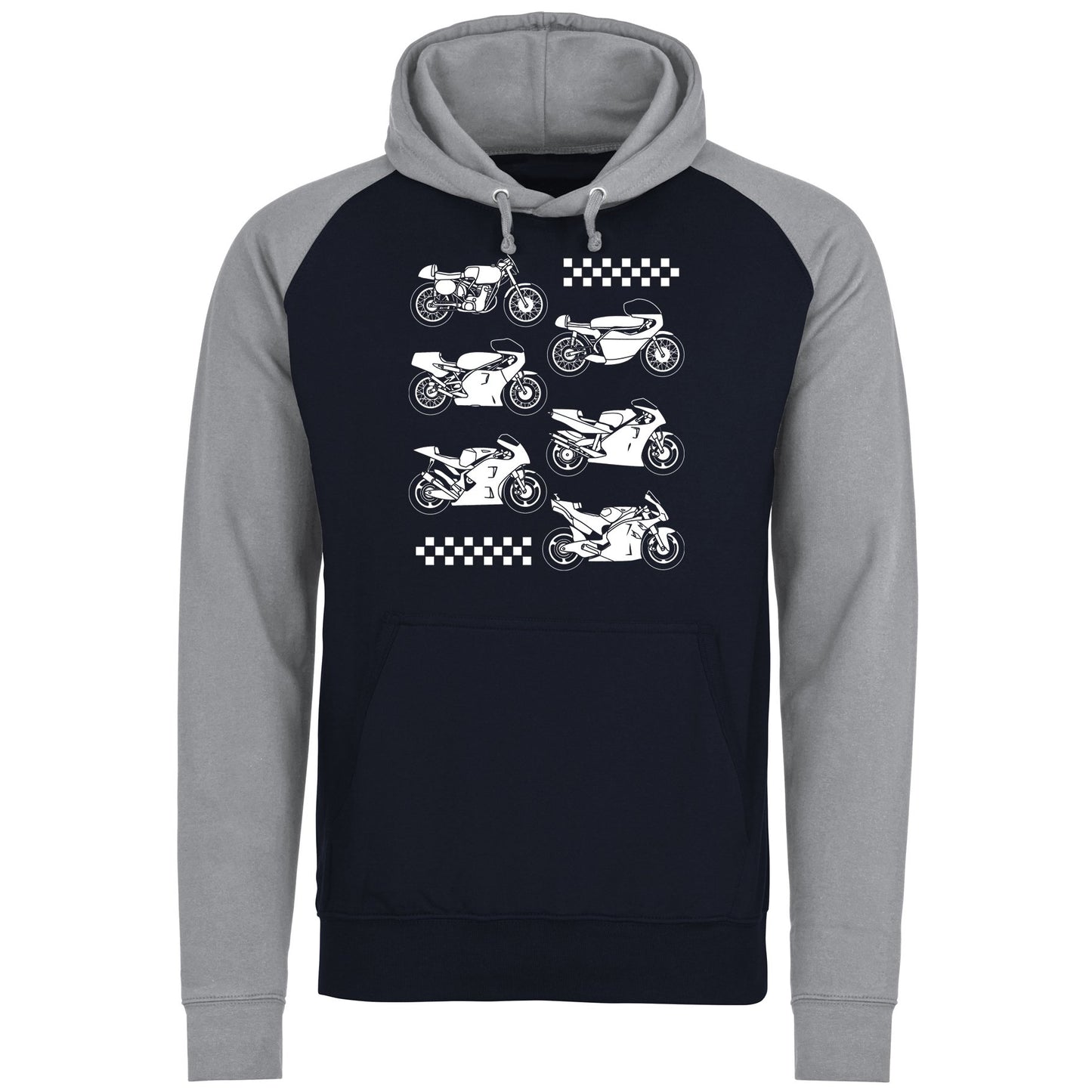 Evolution Of The GP Motorbike Baseball Hoodie