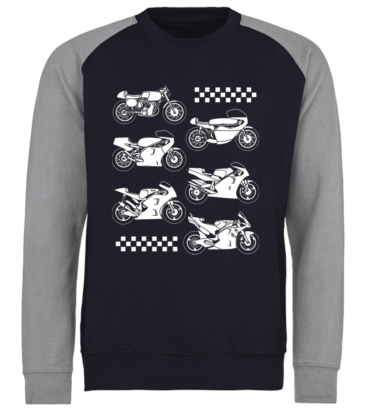 Evolution Of The GP Motorbike Baseball Sweatshirt