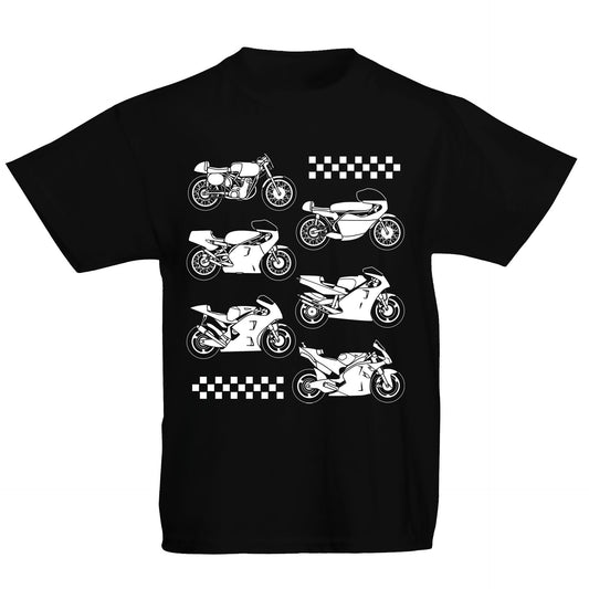 Evolution Of The GP Motorbike Kids T-shirt