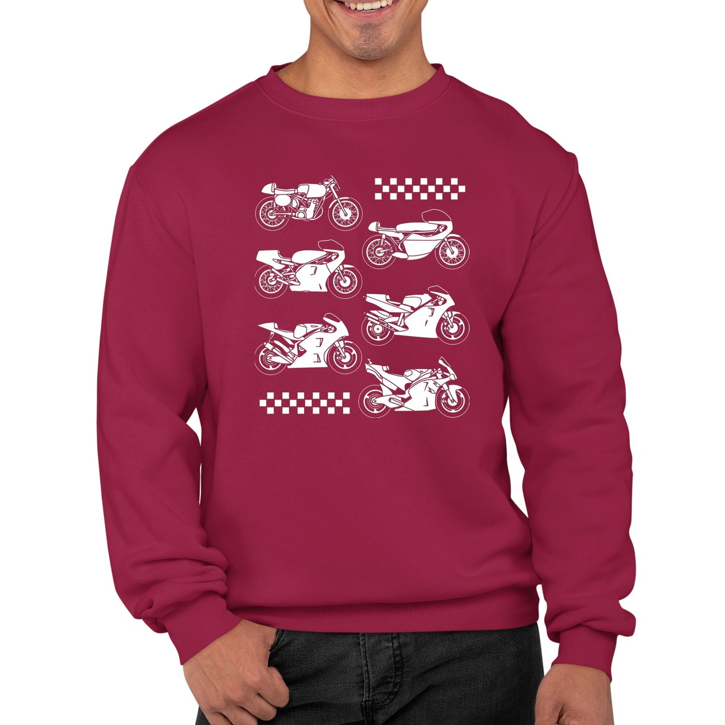 Evolution Of The GP Motorbike Mens Sweatshirt