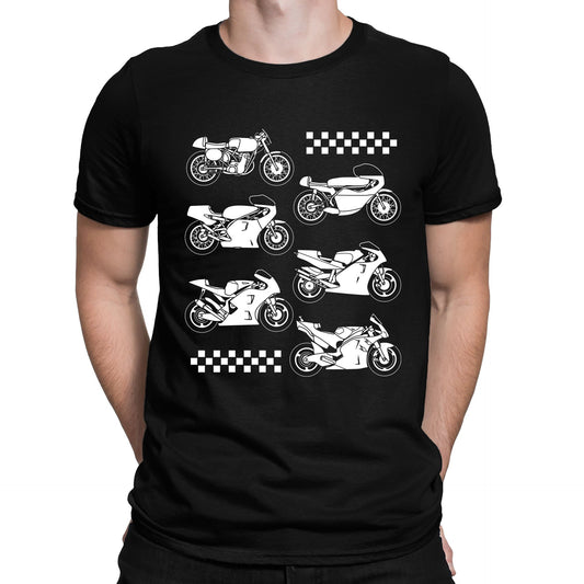 Evolution Of The GP Motorbike Mens T-shirt