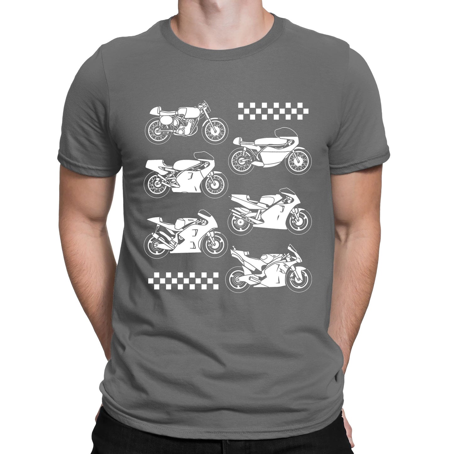 Evolution Of The GP Motorbike Mens T-shirt