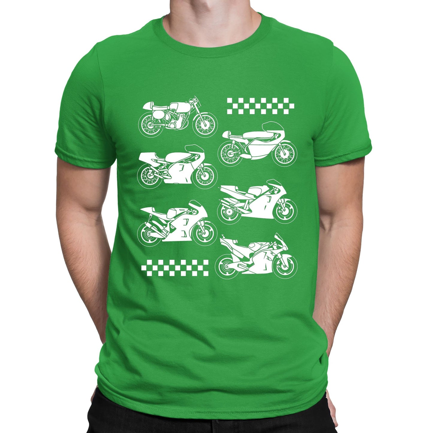 Evolution Of The GP Motorbike Mens T-shirt