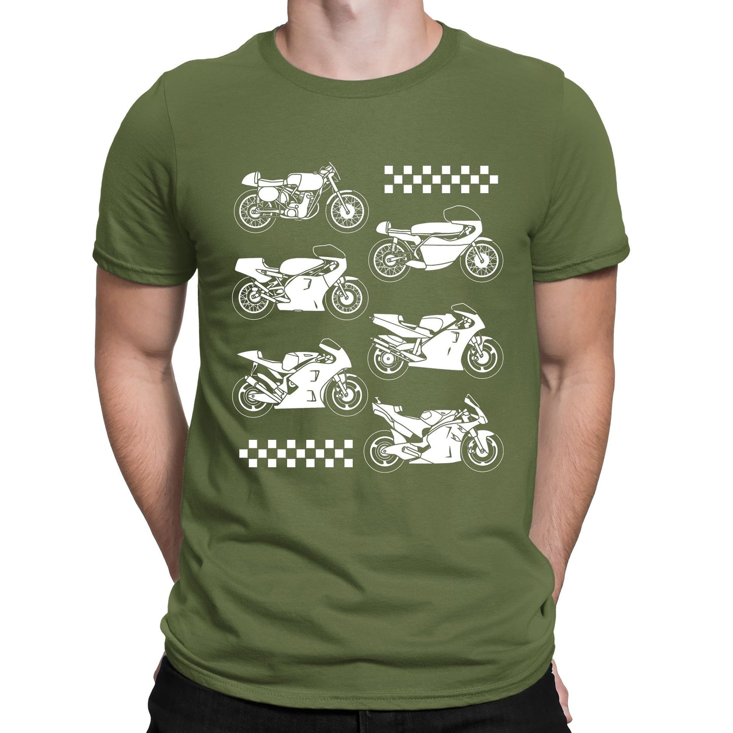 Evolution Of The GP Motorbike Mens T-shirt