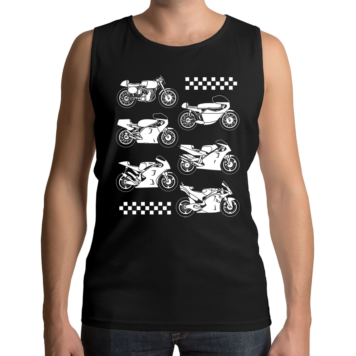 Evolution Of The GP Motorbike Mens Vest