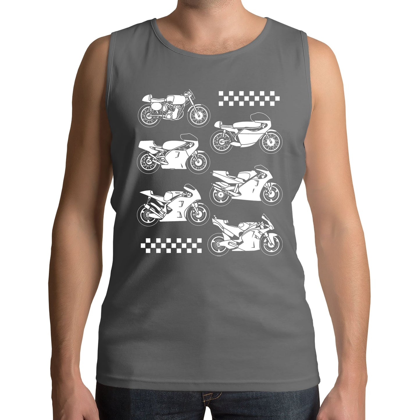 Evolution Of The GP Motorbike Mens Vest