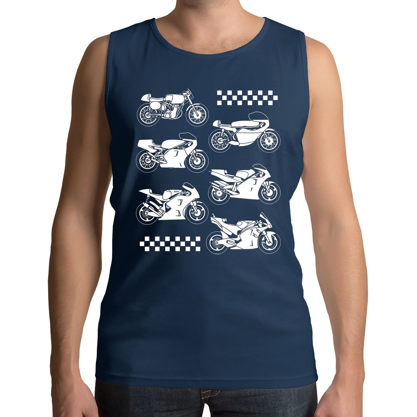 Evolution Of The GP Motorbike Mens Vest