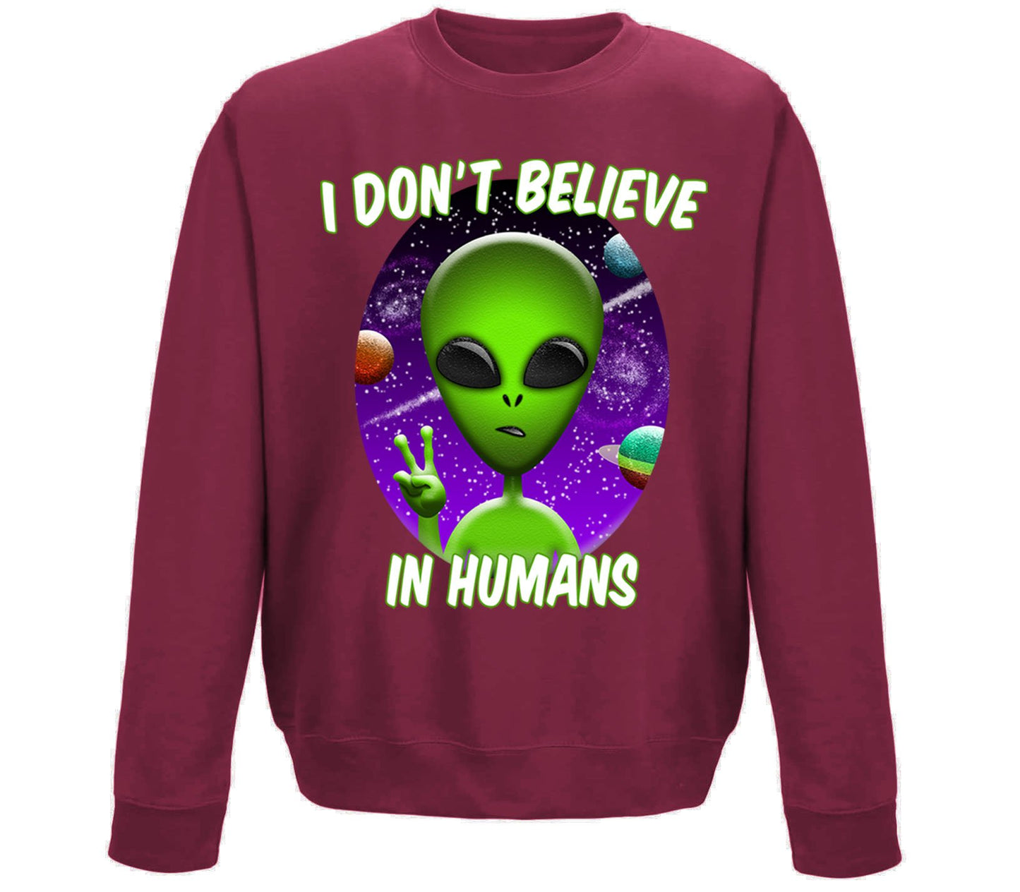 I Don't Believe In Humans Childrens Sweatshirt