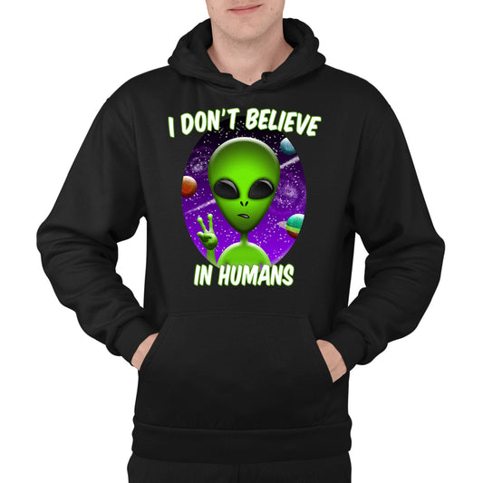 I Don't Believe In Humans Mens Pullover Hoodie