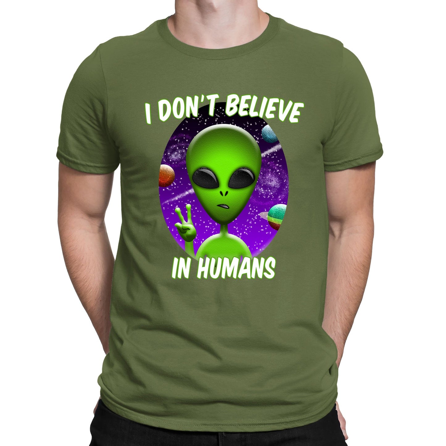 I Don't Believe In Humans Mens T-shirt