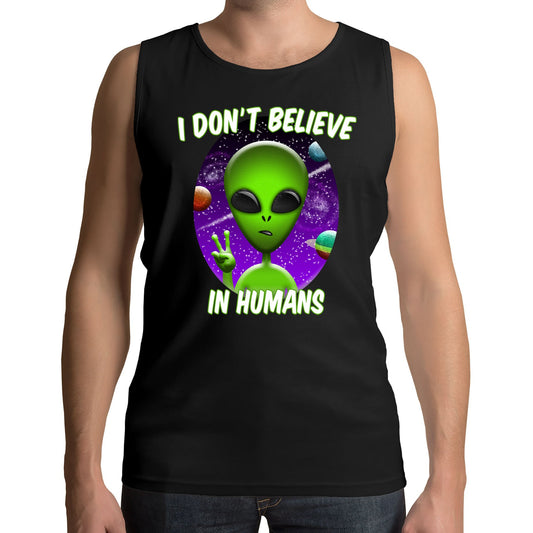 I Don't Believe In Humans Mens Vest