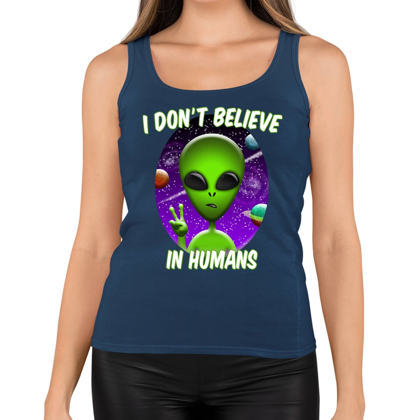 I Don't Believe In Humans Womens Vest