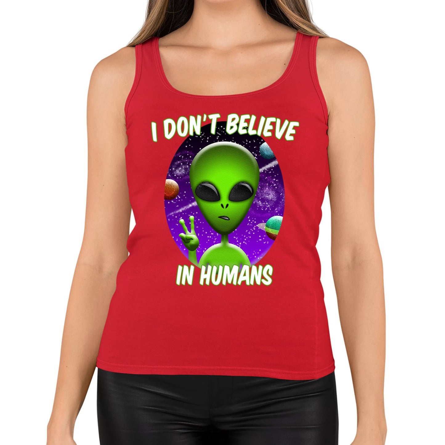 I Don't Believe In Humans Womens Vest