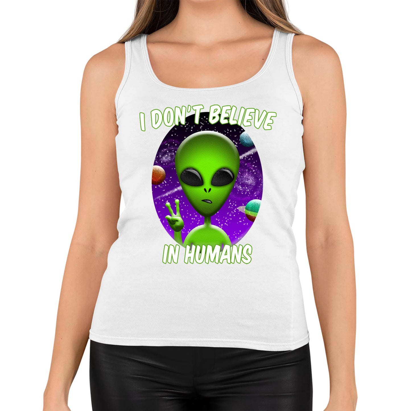 I Don't Believe In Humans Womens Vest