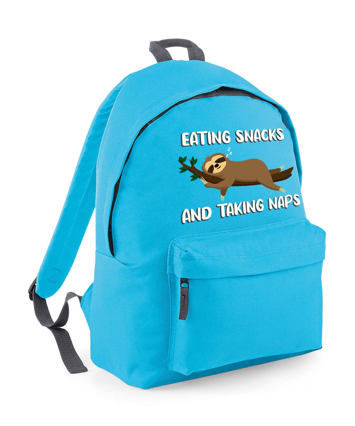 Eating Snacks And Taking Naps Funny Sloth Back Pack