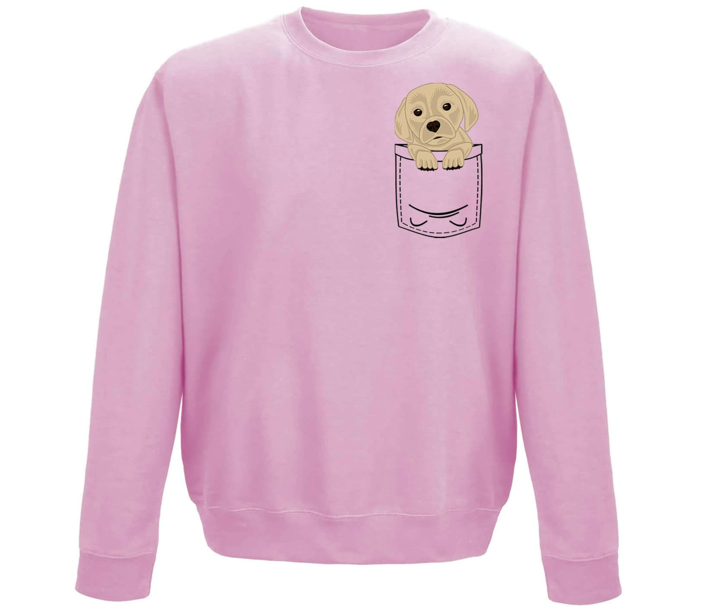 Puppy Pocket Print Childrens Sweatshirt