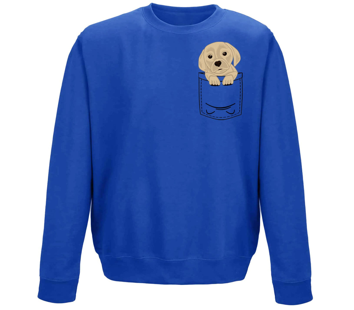 Puppy Pocket Print Childrens Sweatshirt