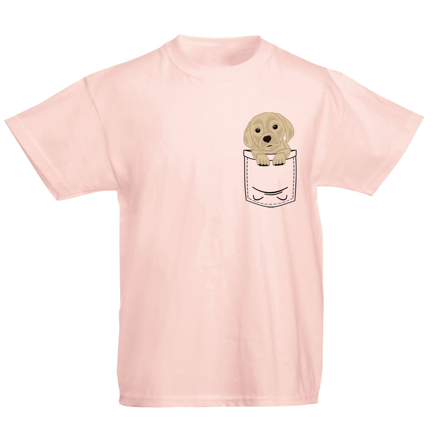 Puppy Pocket Print Kids T-shirt