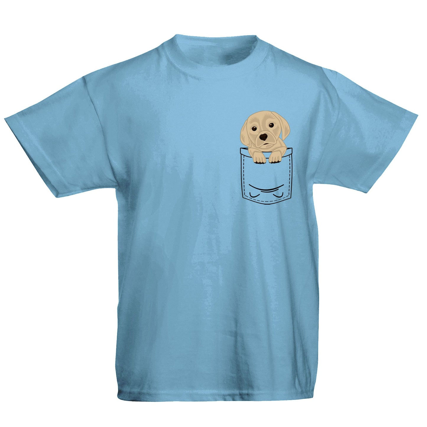 Puppy Pocket Print Kids T-shirt