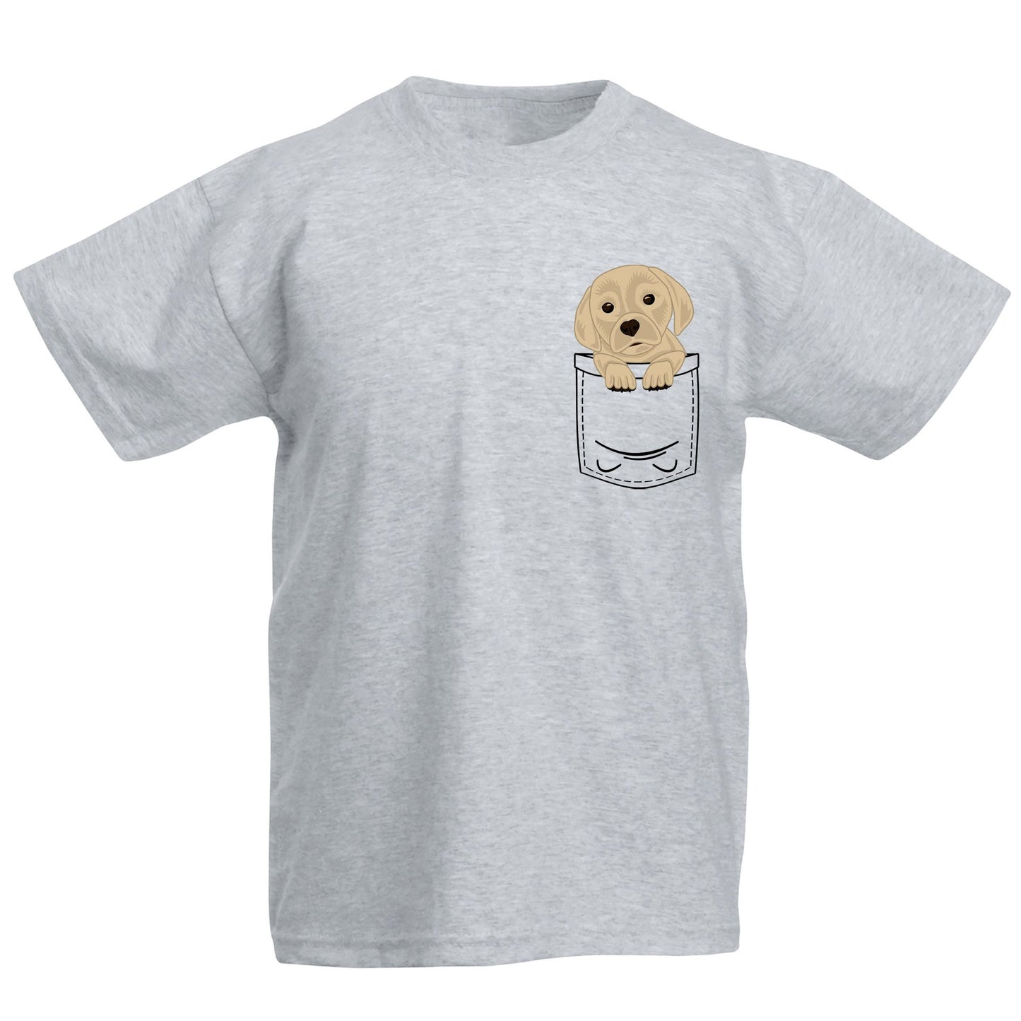 Puppy Pocket Print Kids T-shirt