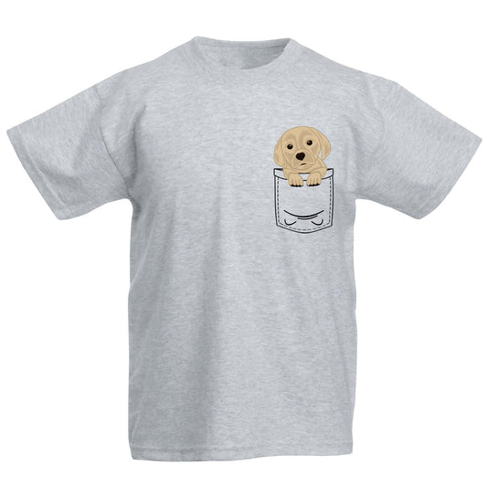 Puppy Pocket Print Kids T-shirt