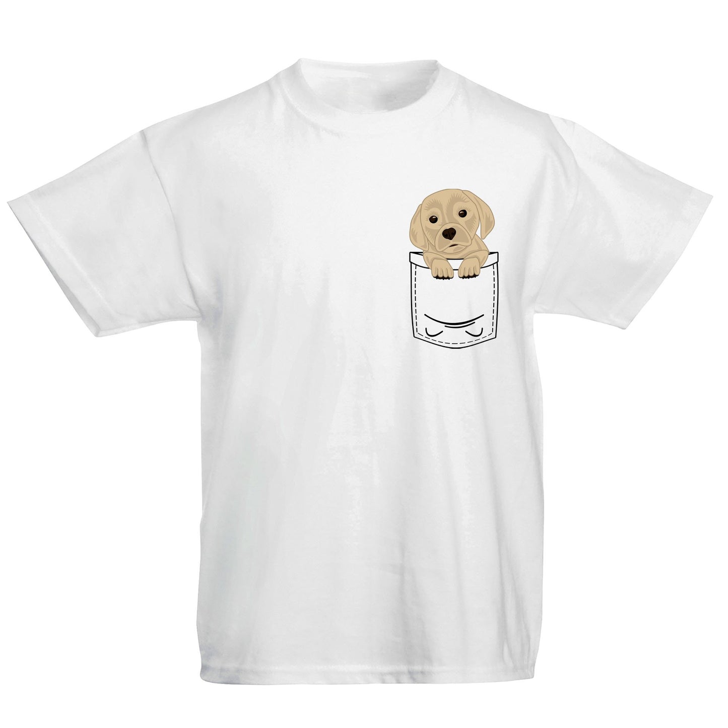 Puppy Pocket Print Kids T-shirt