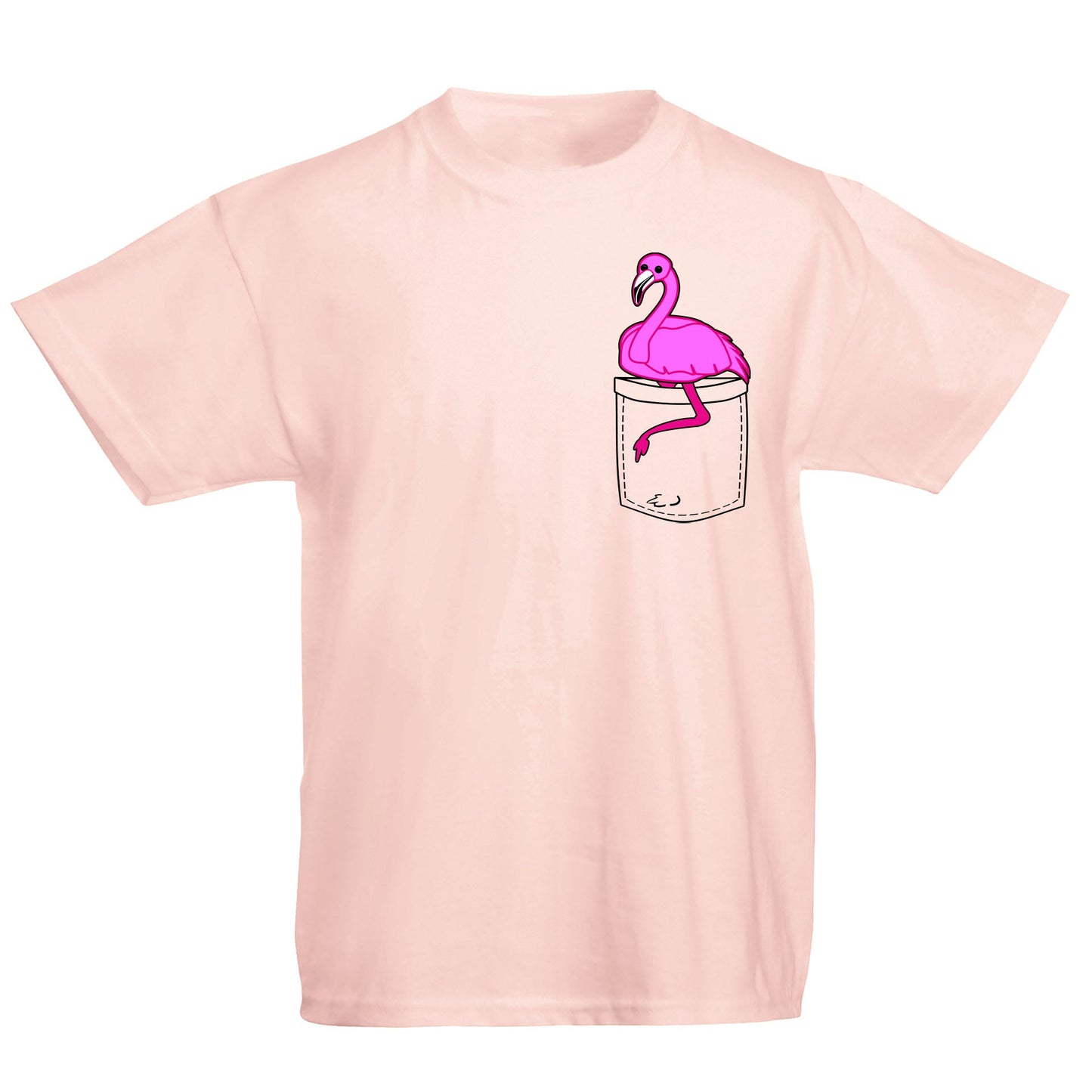 Flamingo Pocket Print Kids T-shirt