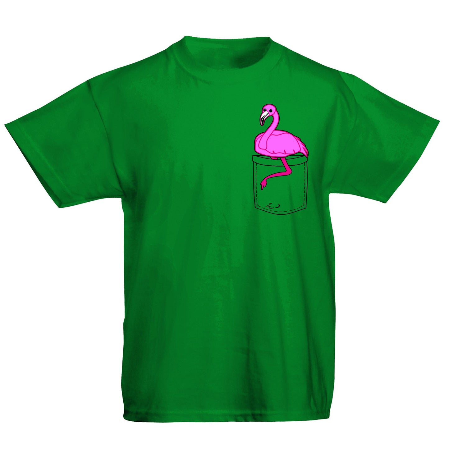 Flamingo Pocket Print Kids T-shirt