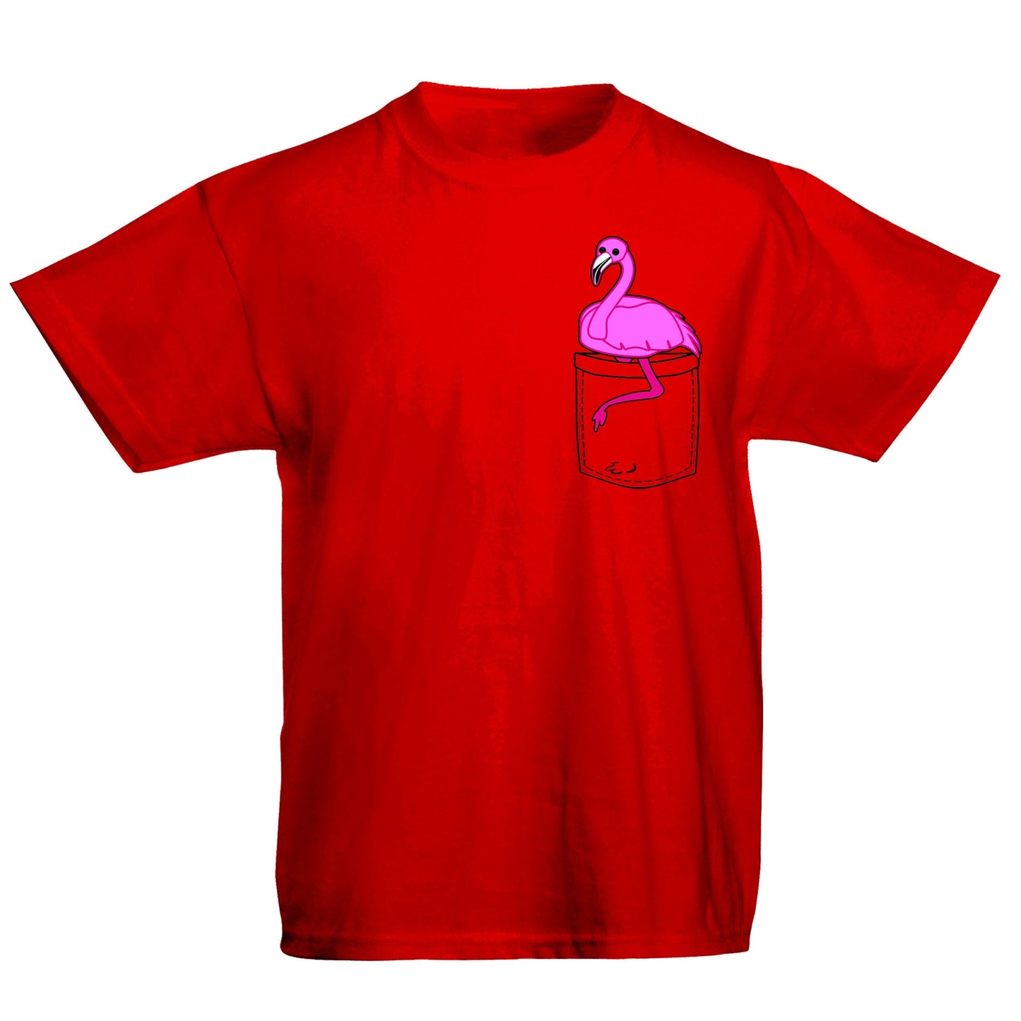 Flamingo Pocket Print Kids T-shirt