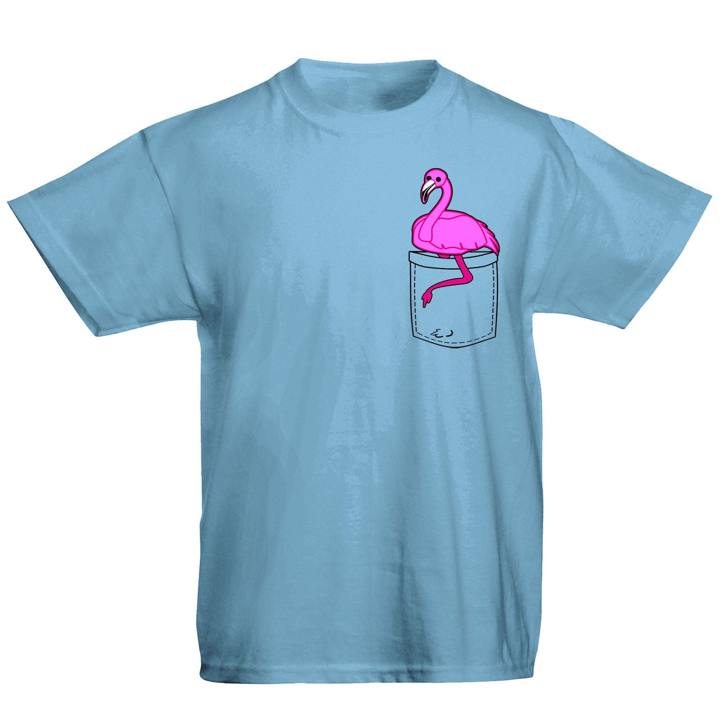 Flamingo Pocket Print Kids T-shirt