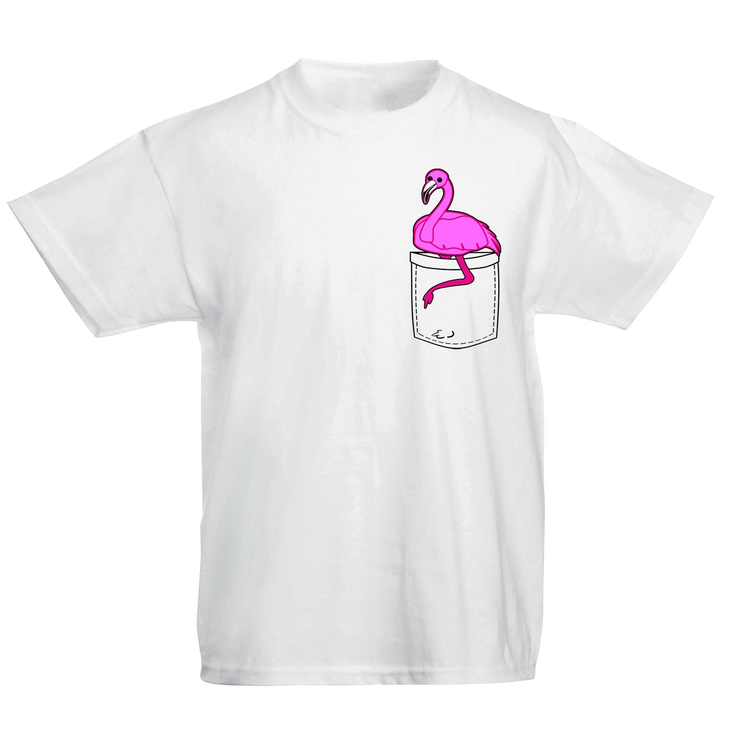 Flamingo Pocket Print Kids T-shirt